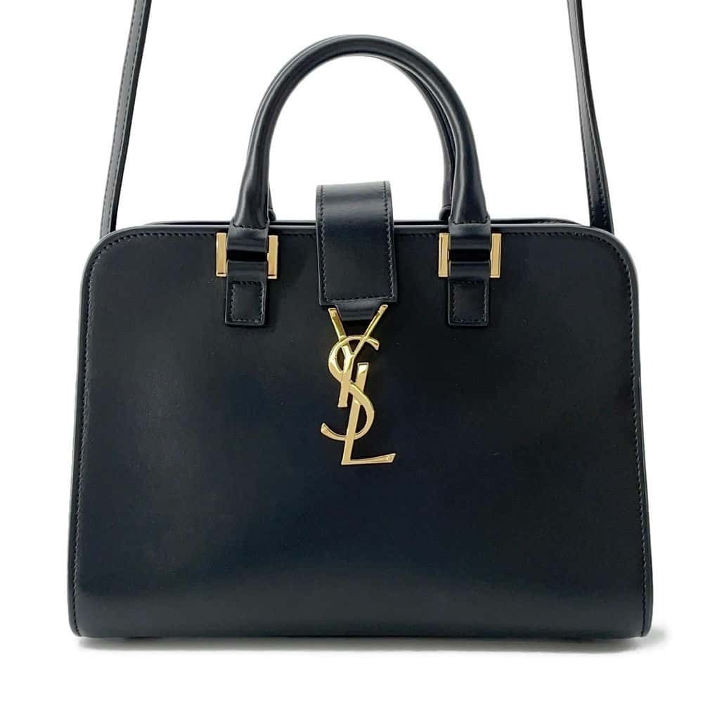 Saint Laurent Paris Baby Cabas Handbag Shoulder Black